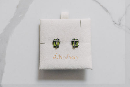 Sloan Stud Earrings, Peridot